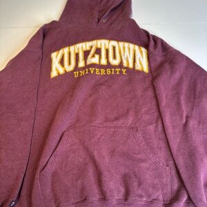 Jansport Maroon Pullover Sweatshirt with Logo Tag